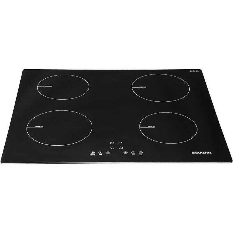 Cooktop Indução 4 Zonas Suggar Preto Embutir 7000W