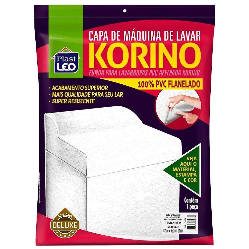 Capa para Máquina de Lavar 740-M PVC Manta Poliéster Plast Leo