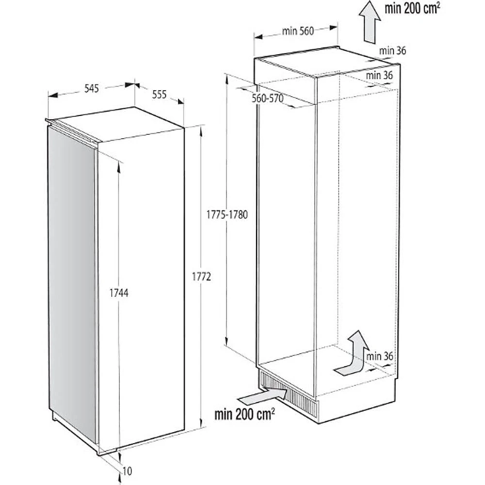 Freezer Vertical De Embutir Gorenje 235 Litros FNI5182A1 220V
