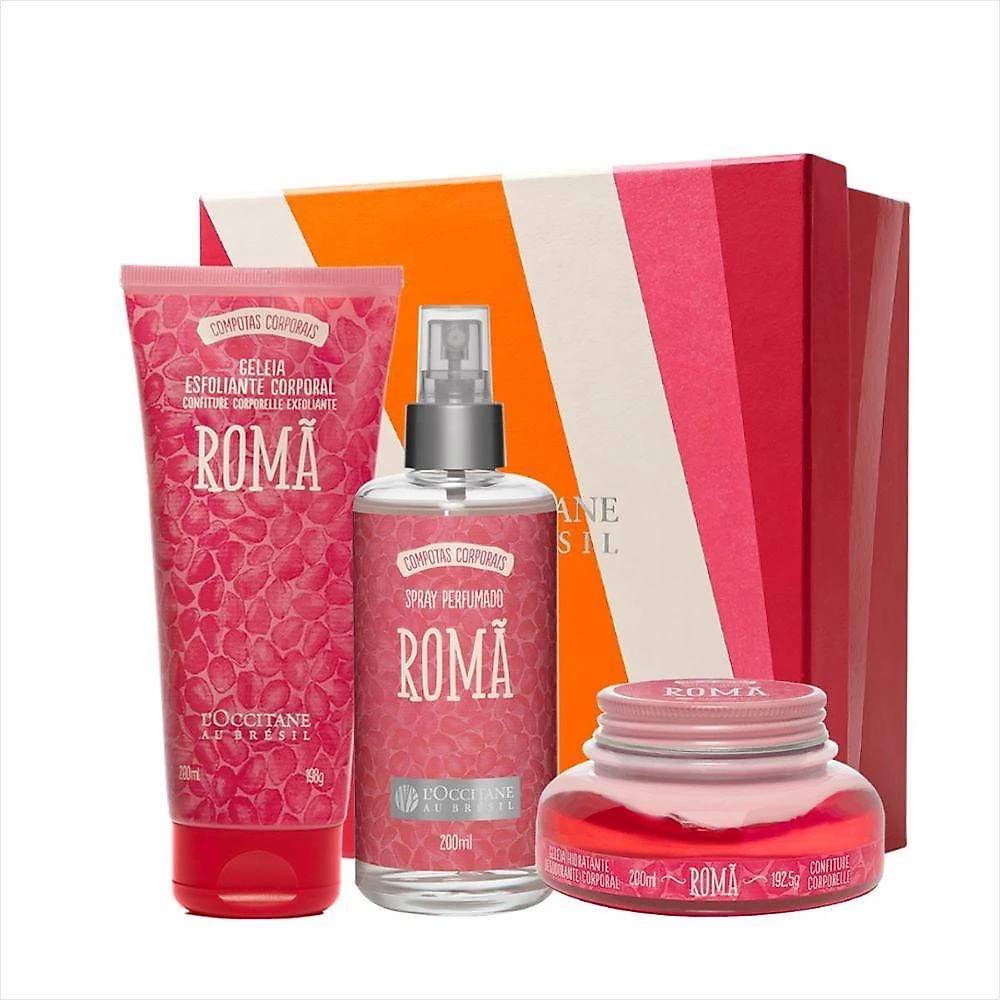Kit L'occitane Colonia Brésil+spray Roma+geleia Hidra Romã