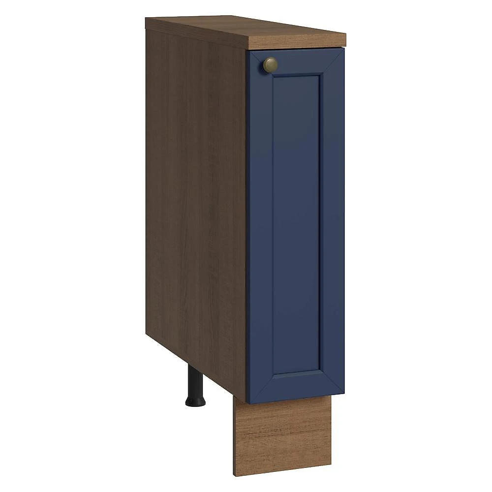 Balcão porta-temperos 20 cm 1 porta rustic/azul vik madesa