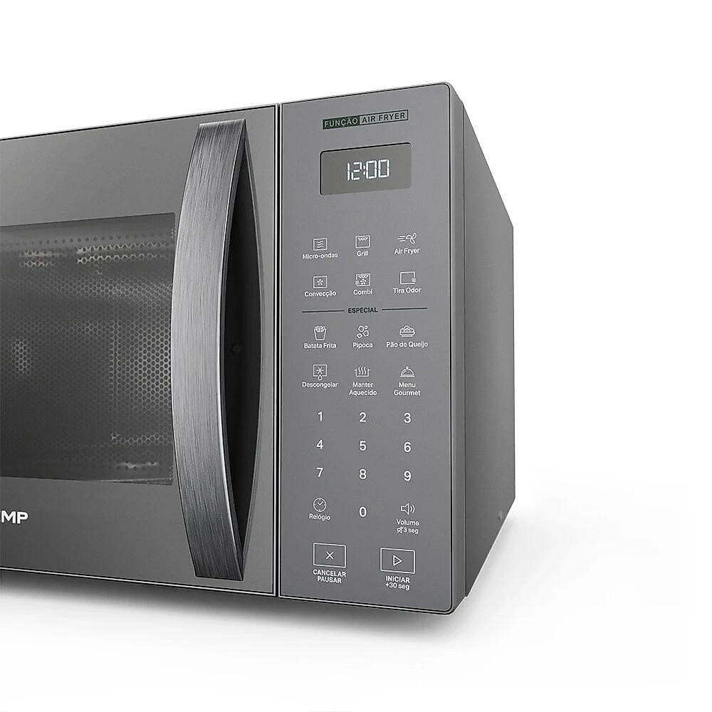 Micro-Ondas Brastemp com Tecnologia Air Fryer Inox 29 Litros - BMC29AR Inox - 110V