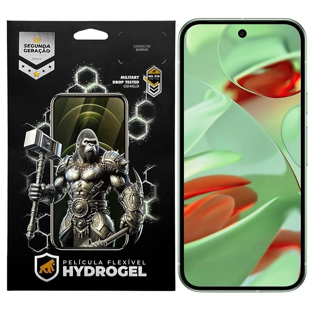 Película Gshield Hydrogel Hd para Google Pixel 9 Proteção Contra Riscos Transparência 97% HD