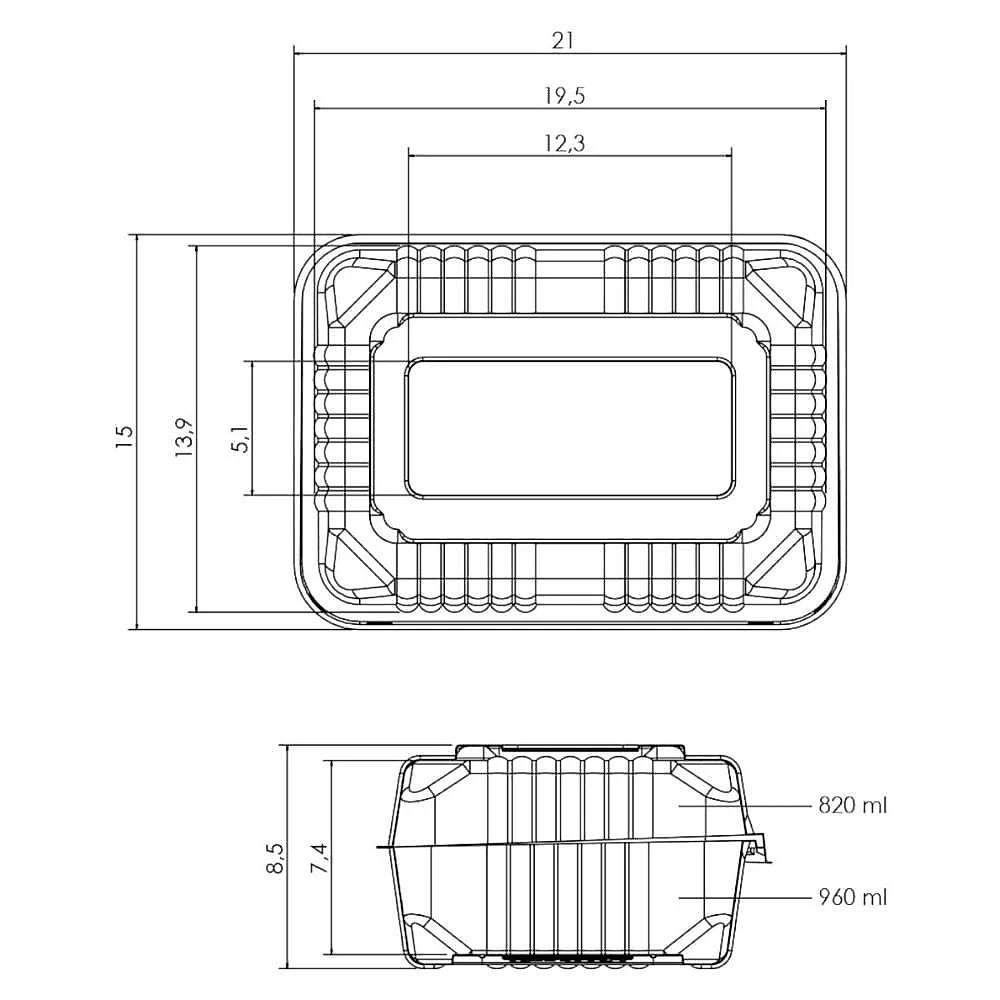 Embalagem para Alimentos GA17 Super Resistente 100 Unidades Transparente Galvanotek