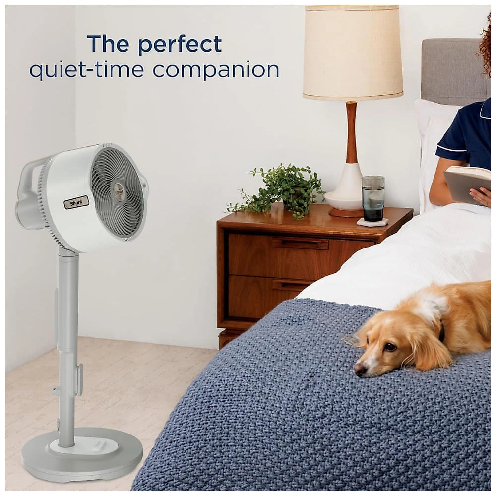 Ventilador Shark FlexBreeze Pro Mist pedestal e de mesa, com névoa integrada, indoor & outdoor, com fio e sem fio, branco, 110V