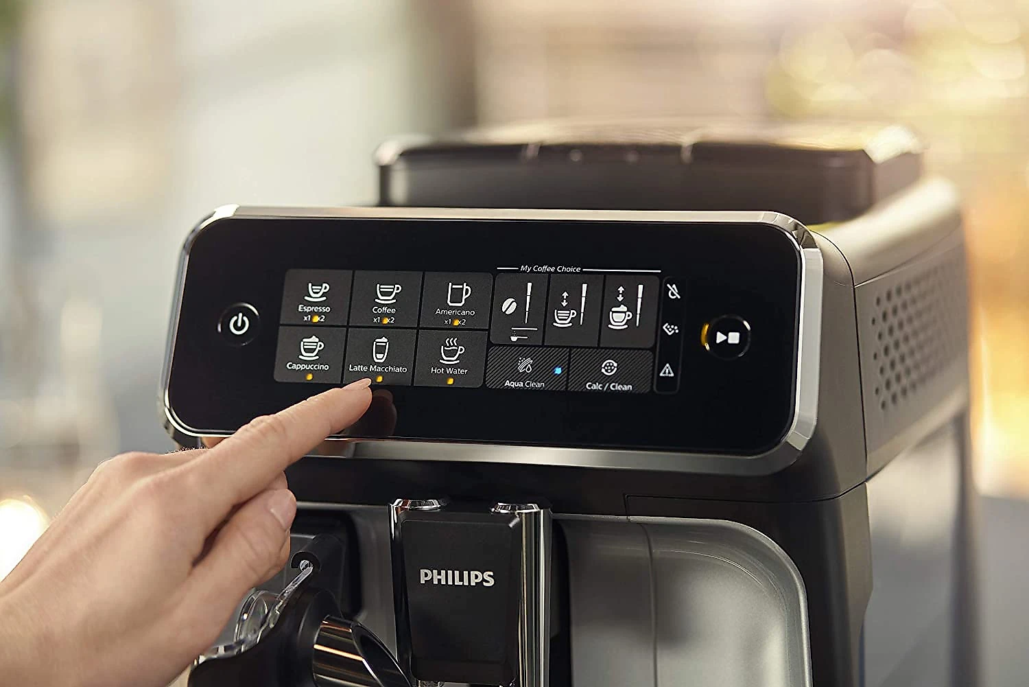 Philips 3200 Series Fully Automatic Espresso Machine w LatteGo Black EP324154