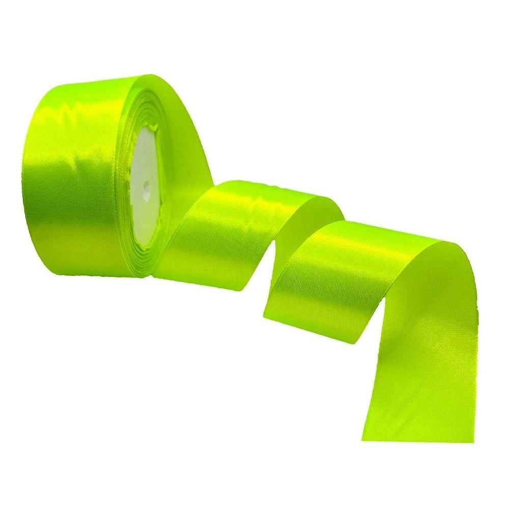 Fita de Cetim Fita Cetim Nº 9 38mm Cetim 38mm Verde Neon Rolo 45m OEM