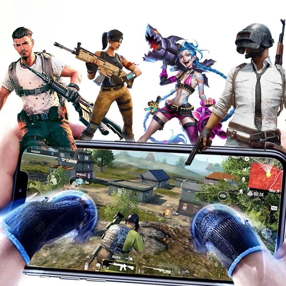 Miniatura 16X Luvinha Luva Dedo Gamer Jogar Competitivo Profissional