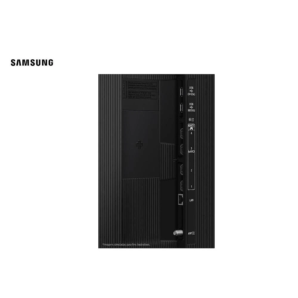 Smart tv samsung 65" 4k neo qled ultra qn65qn70fagxzd painel até 144hz gaming hub processador nq4 ai gen2 preta