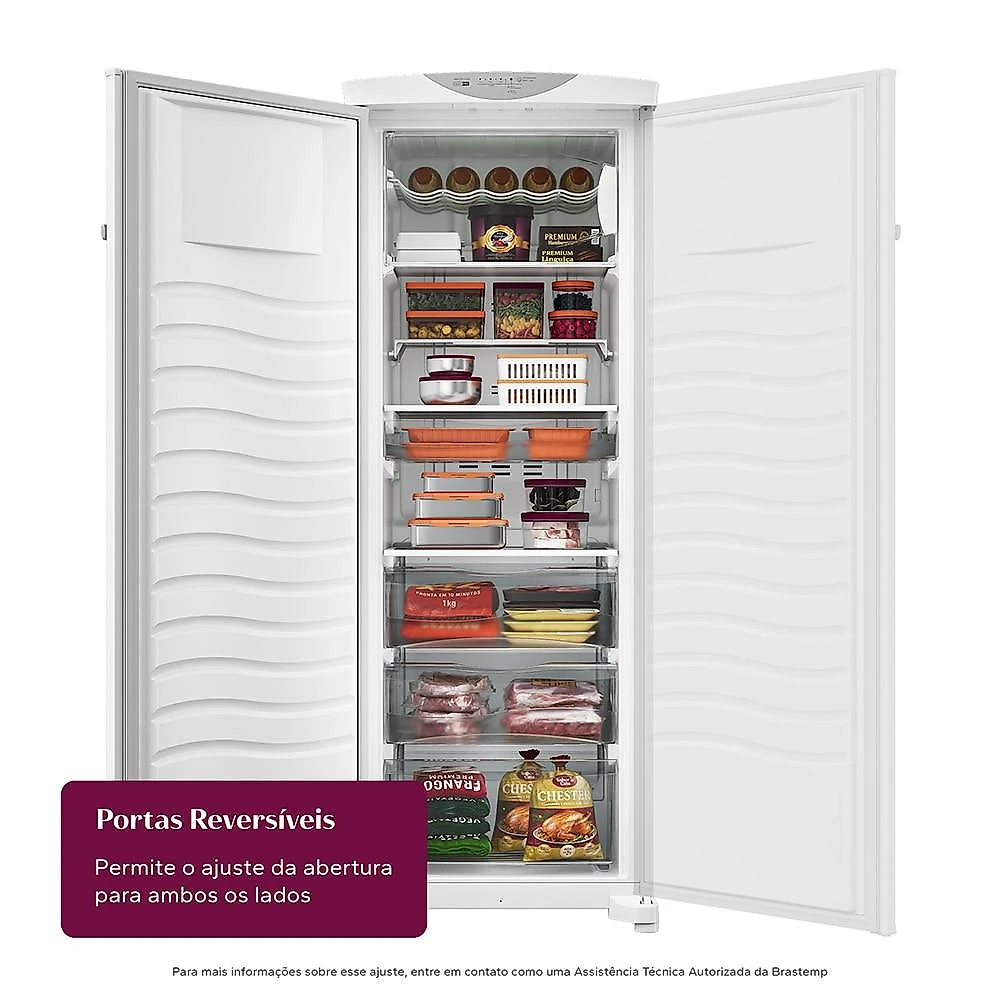 Freezer Vertical Brastemp BVR28PB 276 Litros, Branco - 220V 220 Volts