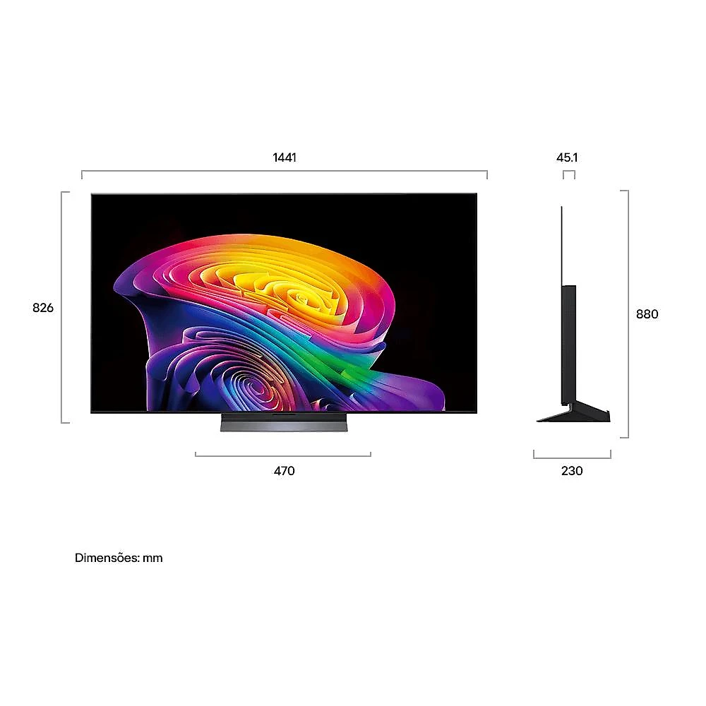 Smart TV LG OLED evo AI 4K C6 65 polegadas 2026 OLED65C6PSA Bivolt Automático