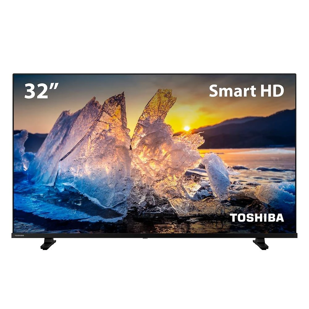 Smart tv 32" toshiba hd tb020m tela dled com assistente de voz integrado, vidaa, wi-fi, usb, hdmi