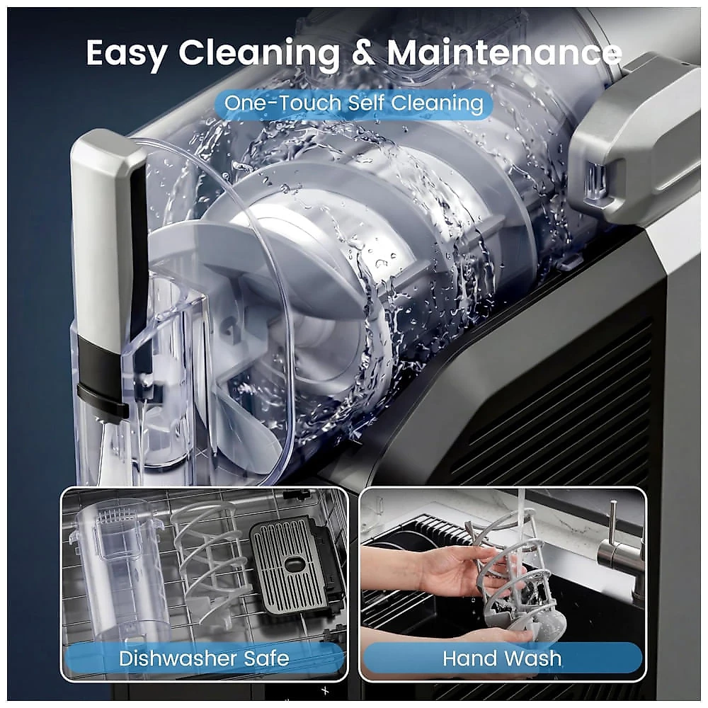 Máquina de Slush Raspadinha ZABINS 2L 6 Programas Sem Gelo Auto Limpeza 240V