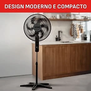 Ventilador de Coluna Arno Essential 40cm 6 Pás 140W Alta Vazão de Ar Ajuste de Altura 110V