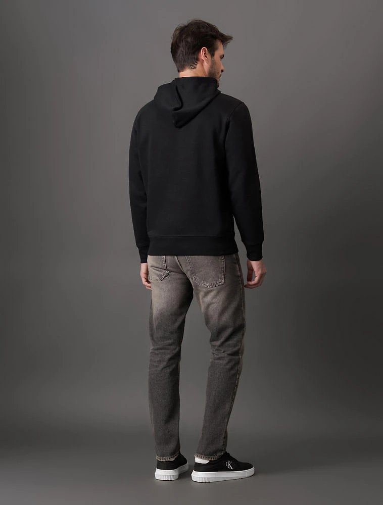 Miniatura Casaco Masculino Moletom Bordado Capuz Calvin Klein Jeans - Preto Casaco Masculino Moletom Bordado Capuz Calvin Klein Jeans Preto g