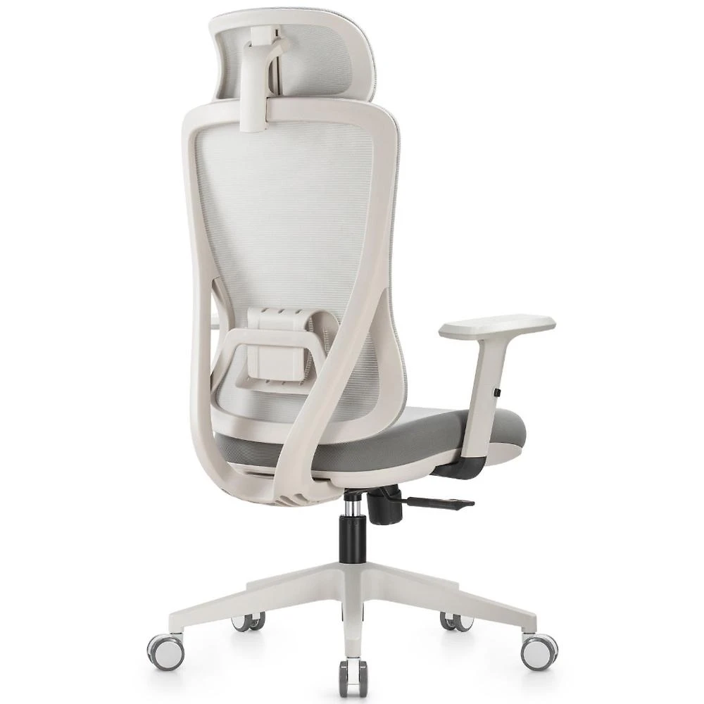 Cadeira Escritório Presidente NR17 Ergonômica Tela Mesh Sigma Cadeira Ergonômica de Escritório Sigma High Cinza