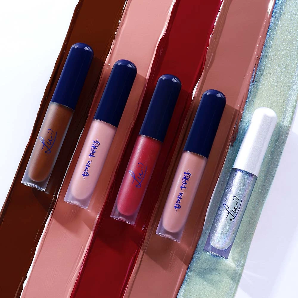 Bruna Tavares BT + Lu Kit - Batom Líquido Trend + Batom Líquido Online + Gloss Labial Pixels + Nécessaire Kit
