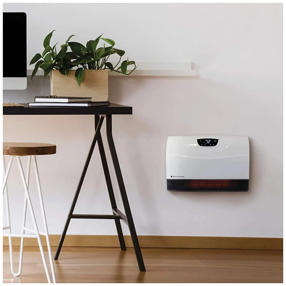 Aquecedor Infravermelho de Parede Heat Storm HS-1500-PHX-WIFI Branco 1500W 5120 BTU Wi-Fi Touch Screen Controle Remoto 120V