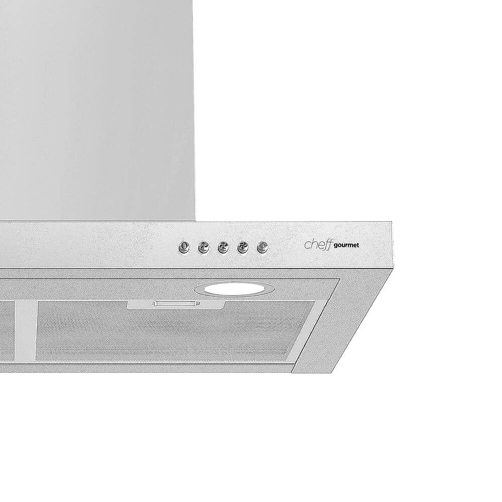 Coifa e Depurador de Parede EOS 60cm Cheff Gourmet Slim Tipo T Inox ECO61PTI 220V