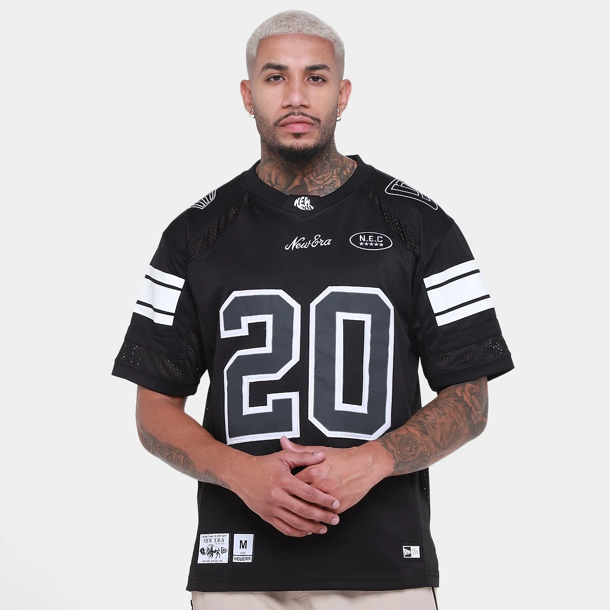 Miniatura Camiseta New Era Jersey Core  Masculina Preto - G
