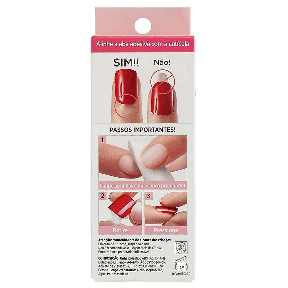 Unhas Postiças Autocolantes imPRESS Chic