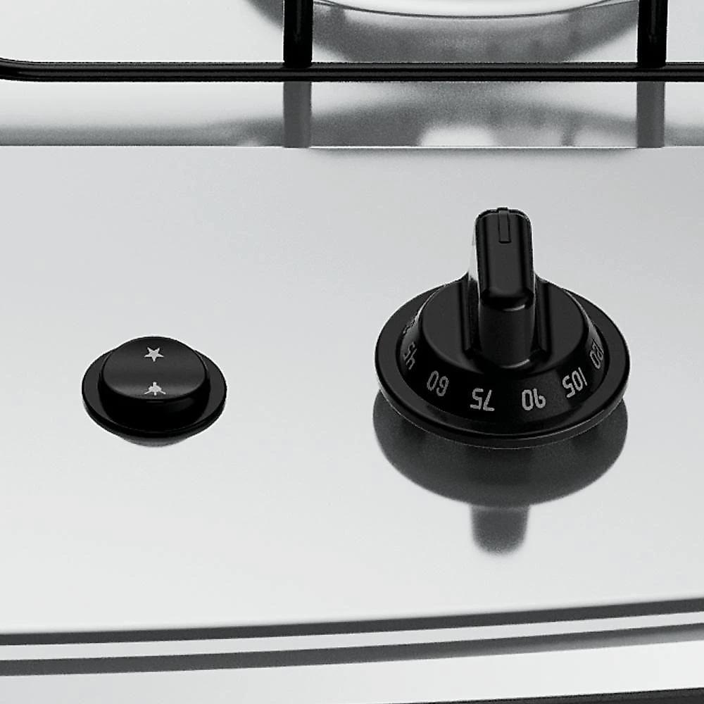 Fogão 4 Bocas Dako Supreme Mesa de Inox e Timer Bivolt - Preto