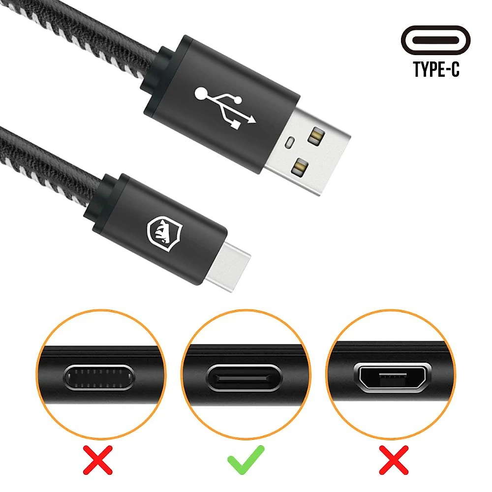 Cabo usb para PlayStation 5 Tipo C / Usb 2 metros- Preto - Gshield