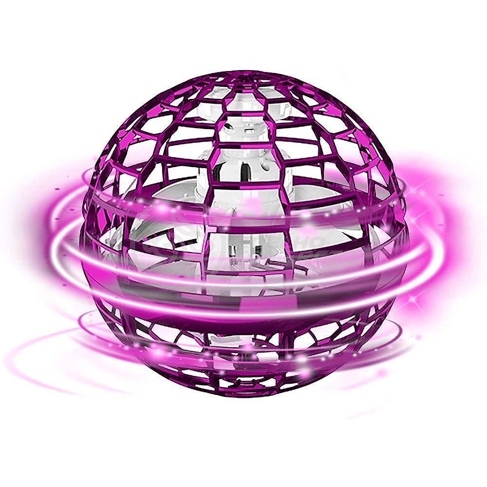 Bola Spinner Voadora Led Divertido Colorido Rgb Rosa