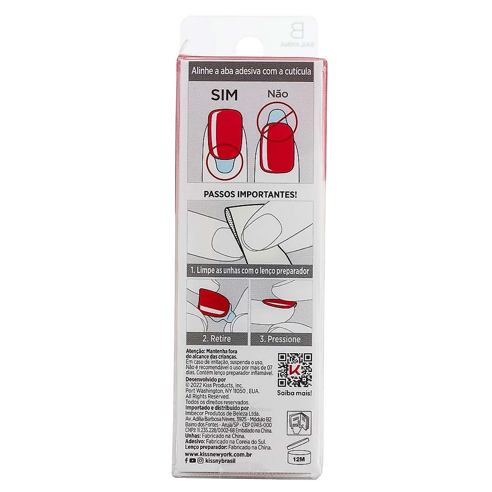 Unhas Postiças Autocolantes imPRESS Color - Bailarina Beet Snacks