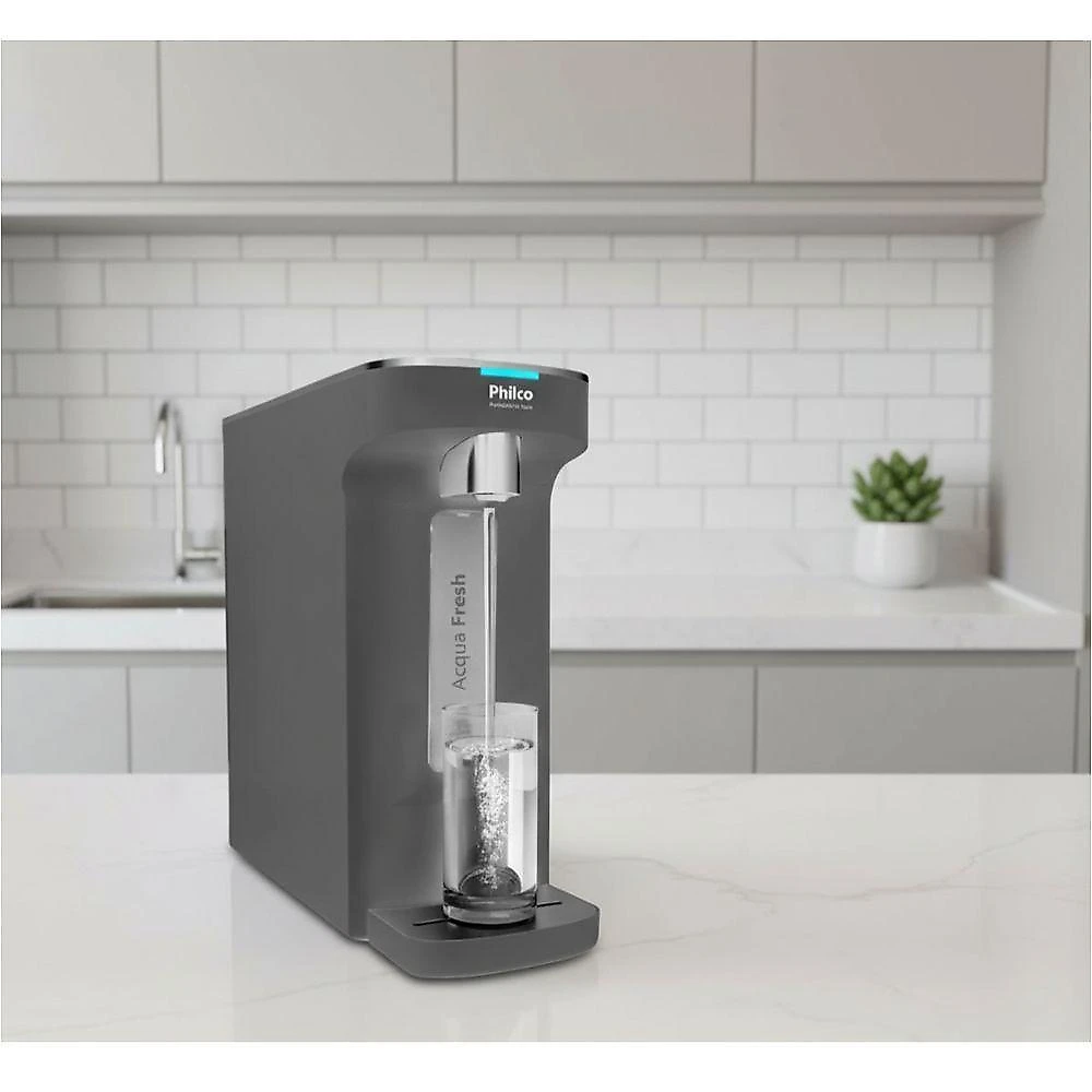 Purificador de Água de bancada philco ppu12c natural fria e gelada cinza bivolt