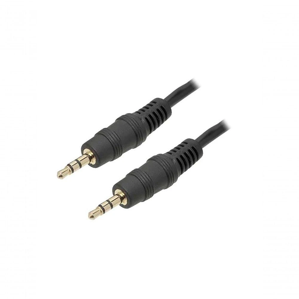 Cabo P2 X P2 NWT Cabo Preto 1.8m Gold para Áudio com Conectores Banhados a Ouro Preto