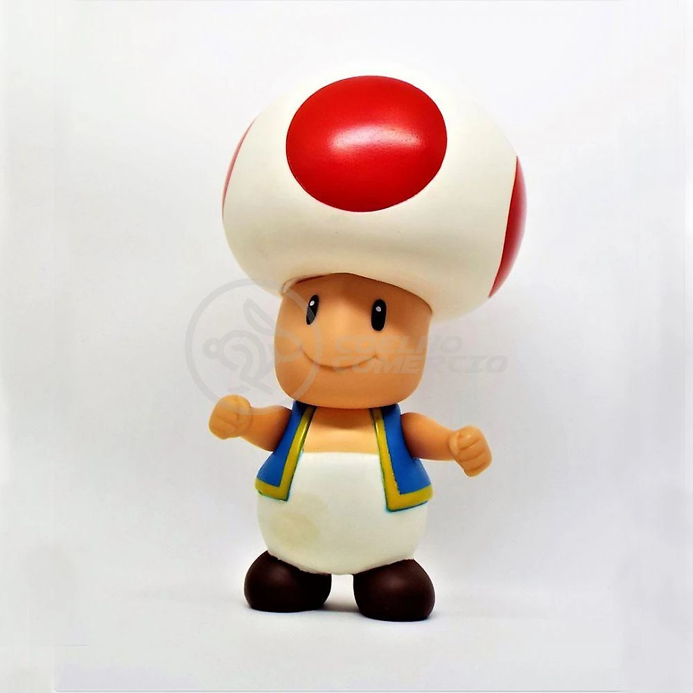 Boneco Action Figure Cogumelo Toad Articulado 20cm