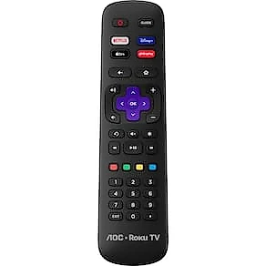 Smart TV AOC 43” Full HD DLED 43S5045/78G Roku TV Processador Quad Core Dolby Audio Preta