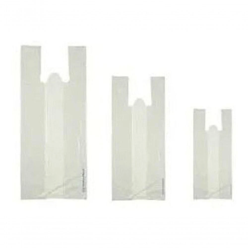 Sacola Plástica Reciclada 90x100 Pacote 5 kg Reforçada branca-creme Higipack