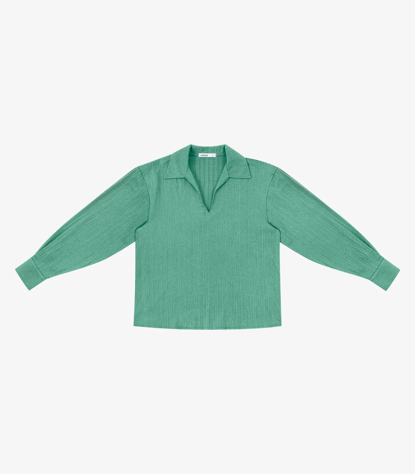Camisa Feminina Manga Longa Decote V Endless Verde