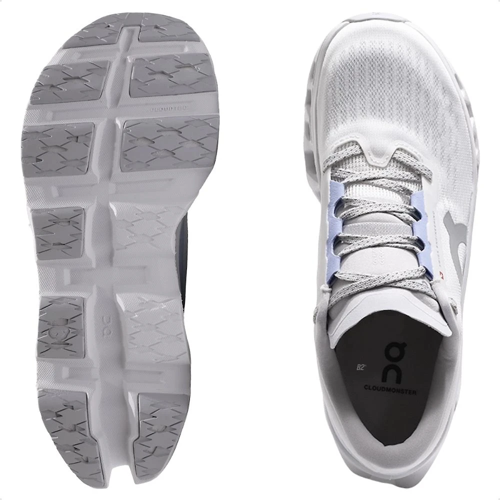 Tênis On Running Cloudmonster 3 Feminino Branco / Cinza - 34