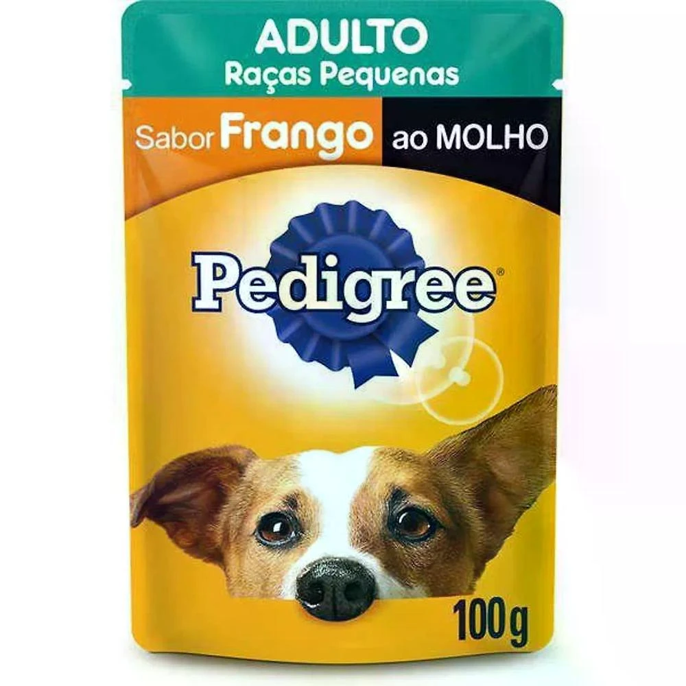 Ração Úmida Pedigree Sachê para Cães Adultos de Raças Pequenas – Frango ao Molho 100 g