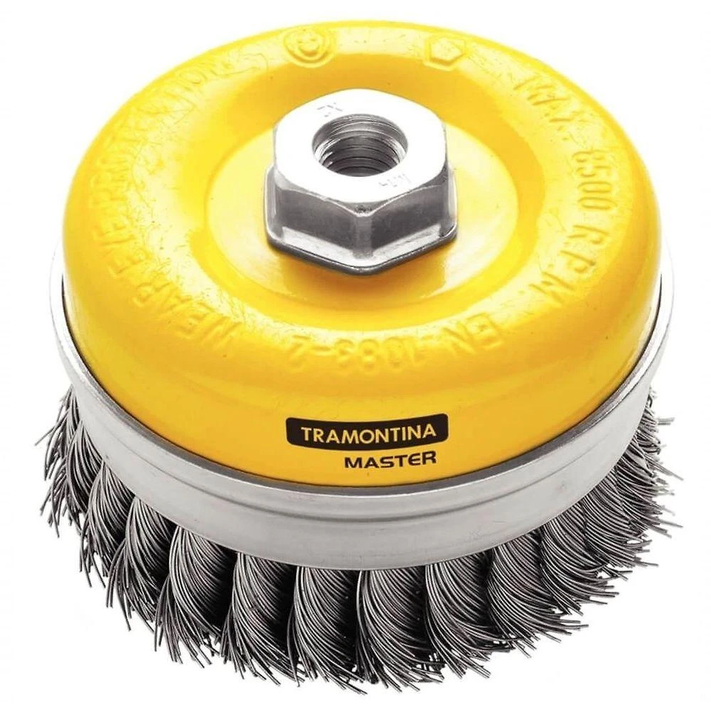 Escova Copo Arame Entrançado 3" Tramontina