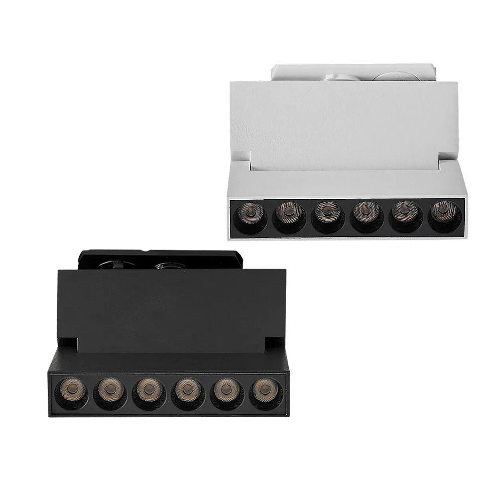 Módulo Led Projetor para Trilho Duli 6W 4000K IP20 Preto Nordecor 12CM