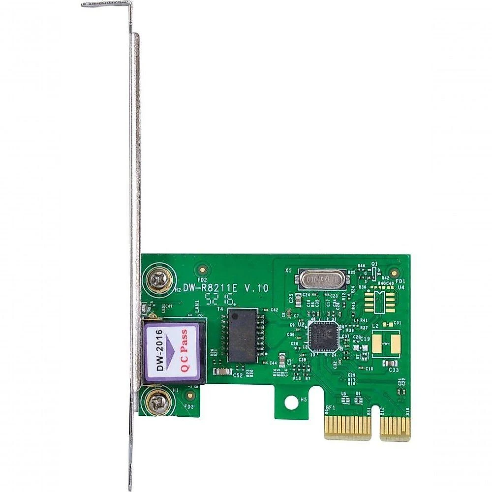 Placa De Rede 10-100-1000 Pci-e Prv1000e Com Suporte Low Profile