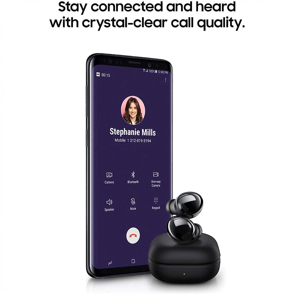 SAMSUNG Fone de Ouvido sem Fio Earbuds Bluetooth cCancelamento de Ruídos Preto