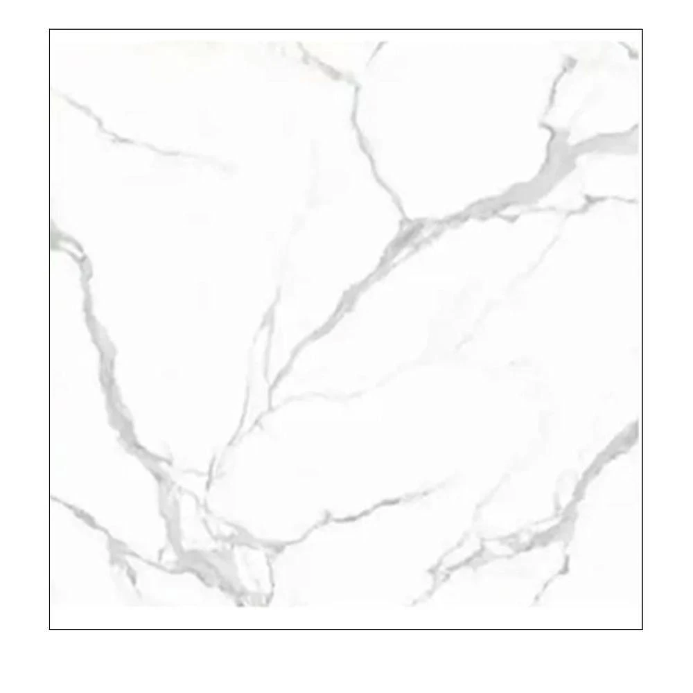 Papel de Parede Marmore 3D Liso PVC Autocolante Branco Braslu Kit 10 Unidades