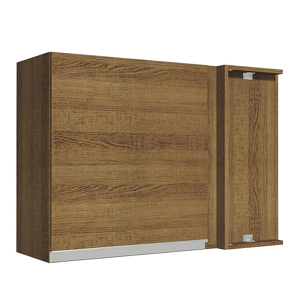 Armário de cozinha aéreo de canto 1 porta rustic glamy madesa