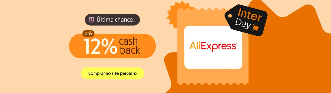 ALIEXPRESS com até 12% de cashback 