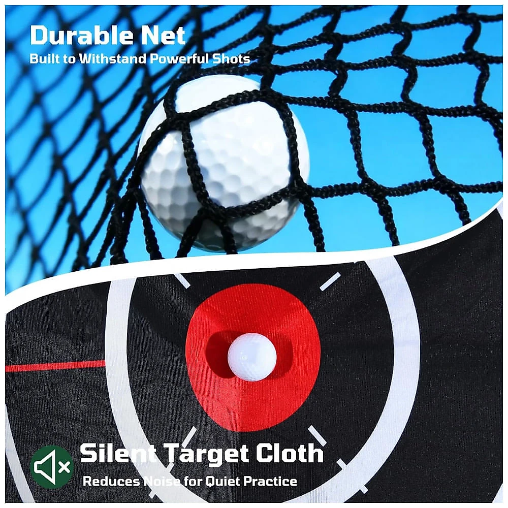 Rede de Treino de Golfe com Alvo para Uso Interno ou Externo - Rede de Golfe Resistente 10x7,5ft com Bolsa de Transporte,Haokelball.