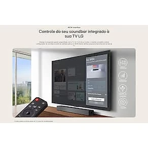Soundbar LG SH5A Bluetooth 600W RMS 4.1 Canais Subwoofer Sem Fio Preto