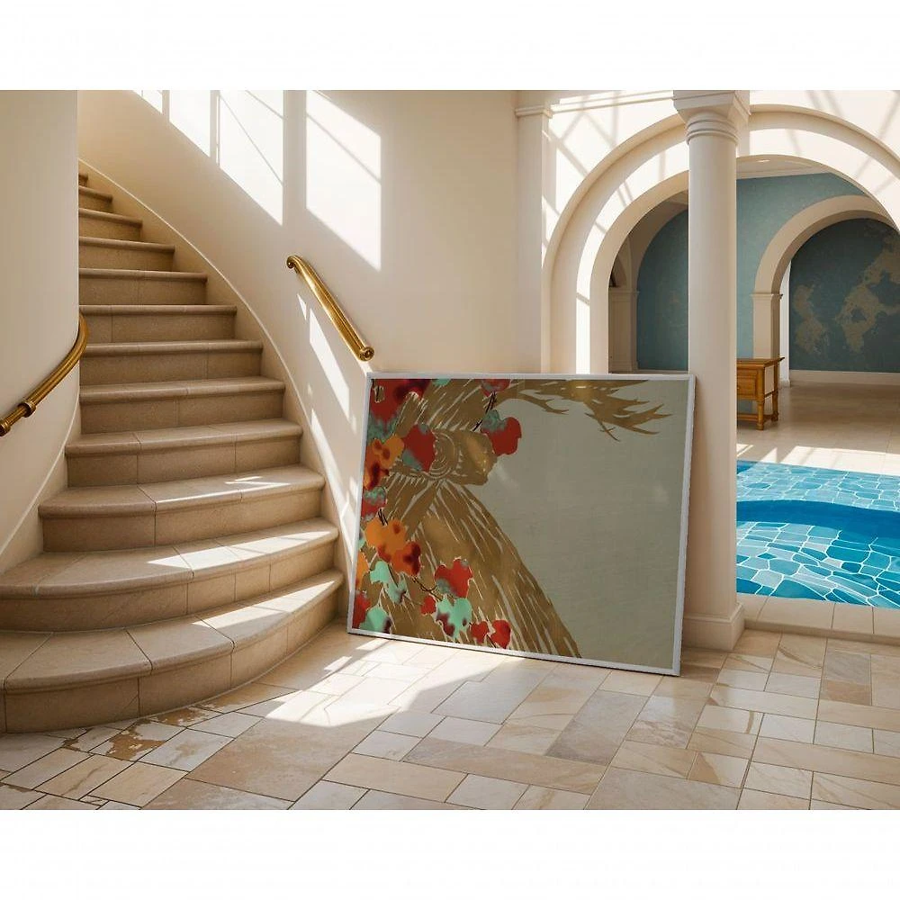 Quadro Decorativo as Folhas Que Guardam o Silêncio Retangular 60x90CM Preto