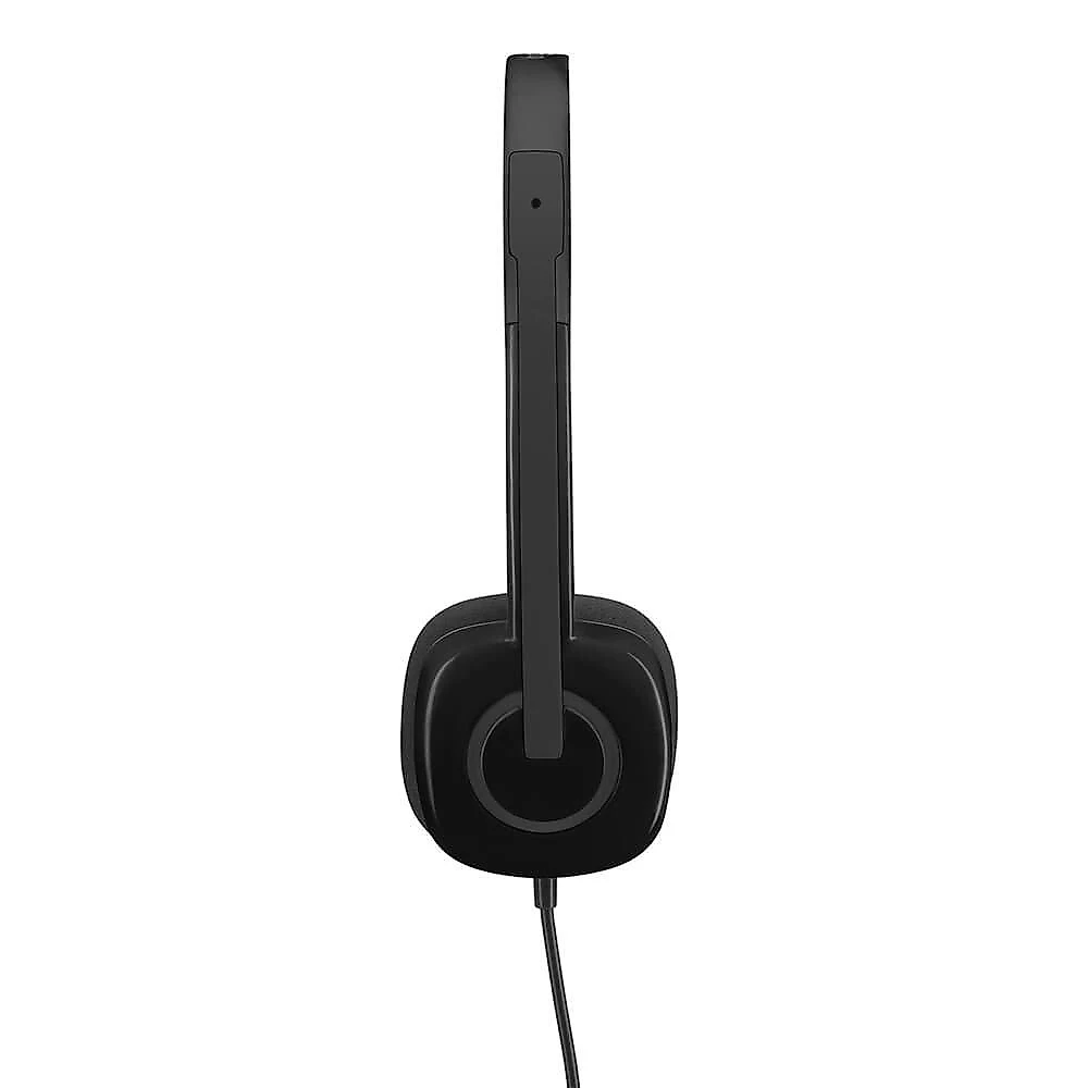 Headset com fio Logitech H151 com Microfone com Redução de Ruído e Conexão 3,5mm - 981-000587