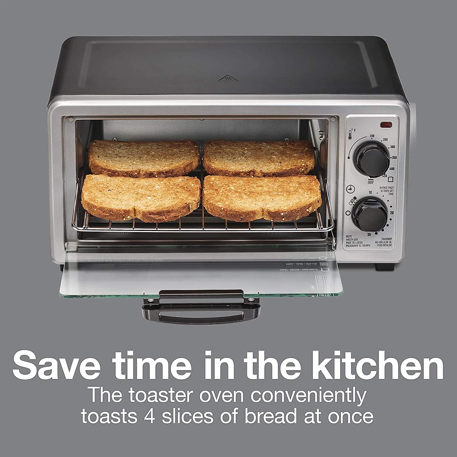 Proctor Forno Elétrico de Bancada com Controle de Temperatura e Temporizador 110V1100w Aço Inoxidável