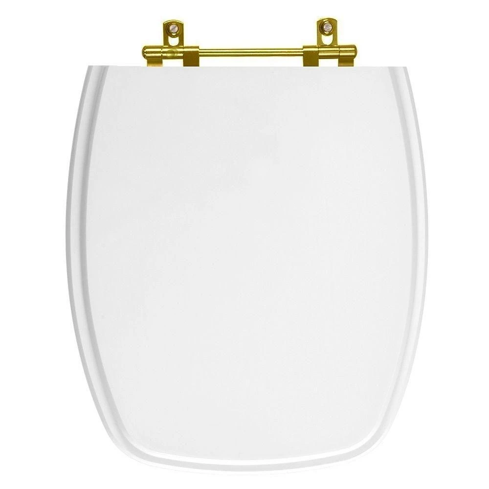 Assento Sanitário Stylus Alongado Polipropileno Parafusado Convencional Branco Pontto Lavabo 40CM